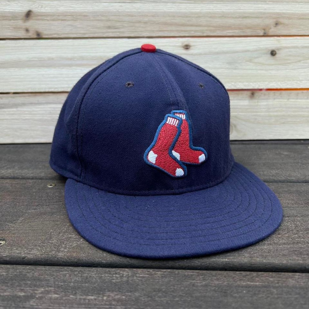 Navy Blue Boston Red Sox Baseball Cap Hat w/ Embroidered Red Sox Logo